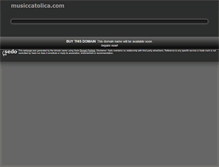Tablet Screenshot of musiccatolica.com